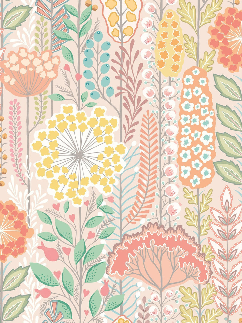 Ohpopsi Ballet Slipper Seedheads A4 wallpaper sample (British brand)