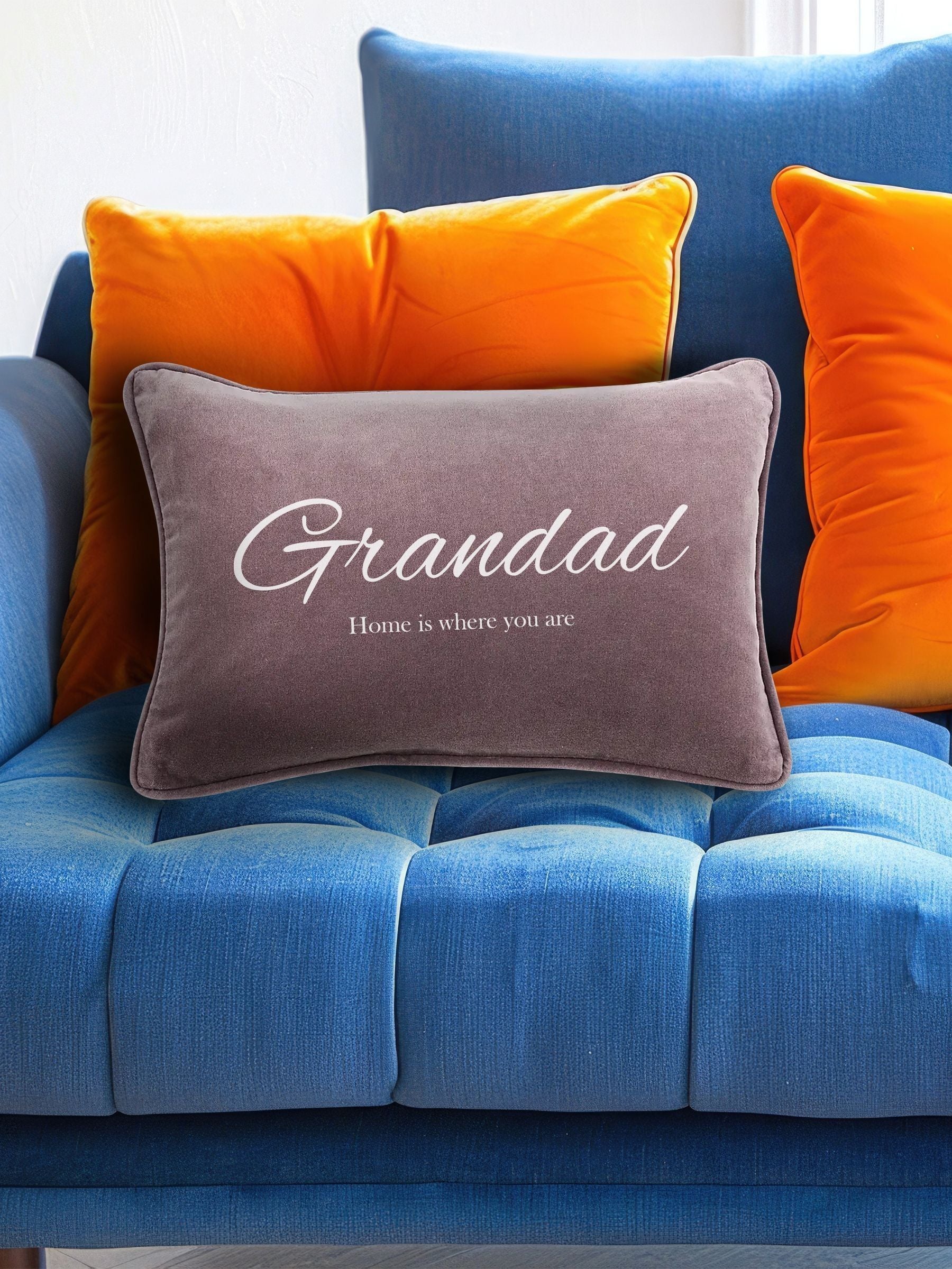 Jonny's Sister personalised velvet cushion 30x45cm, UK version