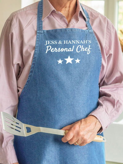 Tablier de chef en jean personnalisé Jonnys Sister Taille unique