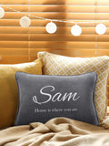 Jonny's Sister Personalised Velvet Cushion 30cm x 45cm