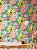 Ohpopsi wallpaper Indigo Floral Riot 10m - British product