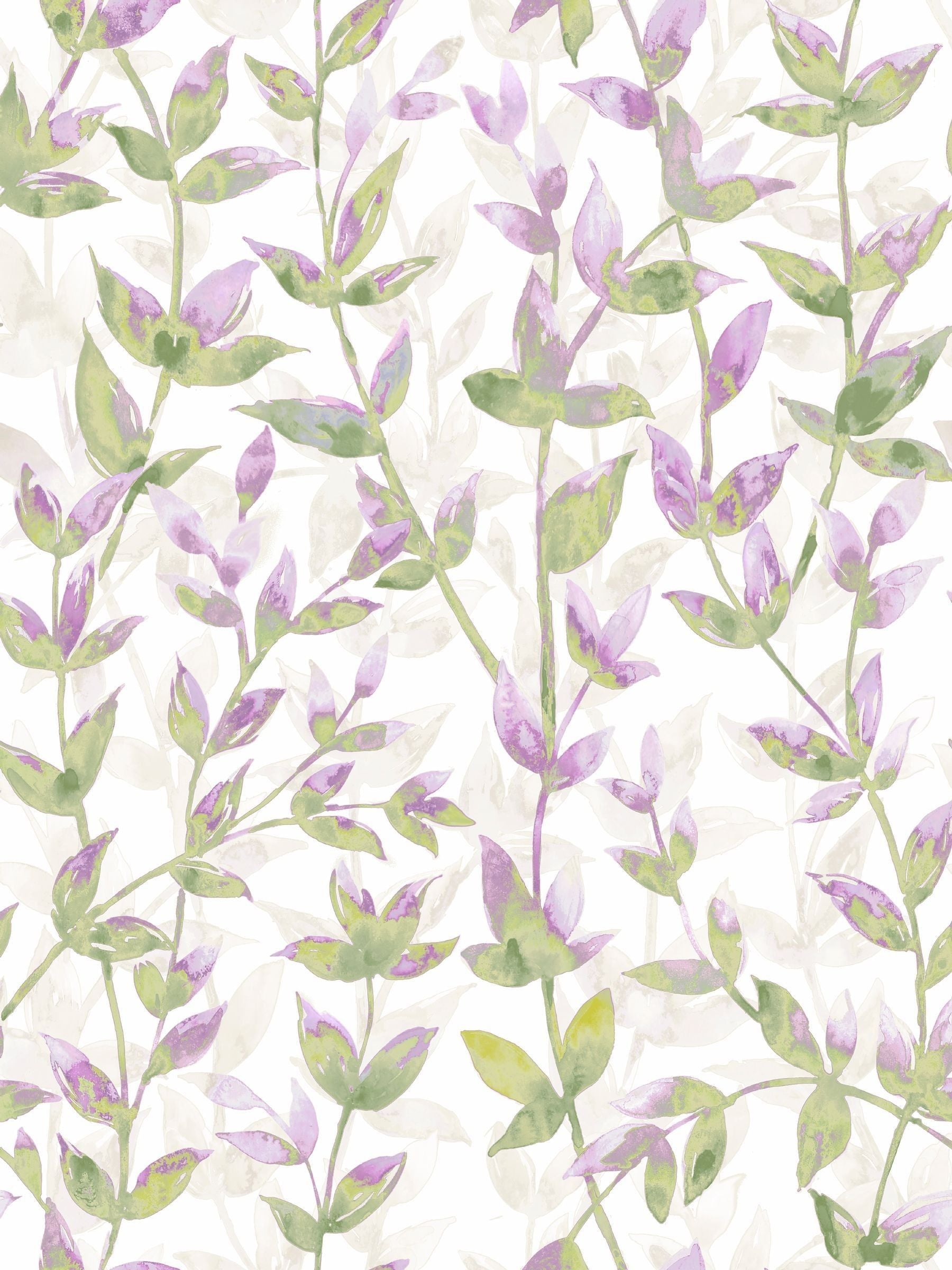 Ohpopsi heather asparagus pomponette wallpaper roll - British product