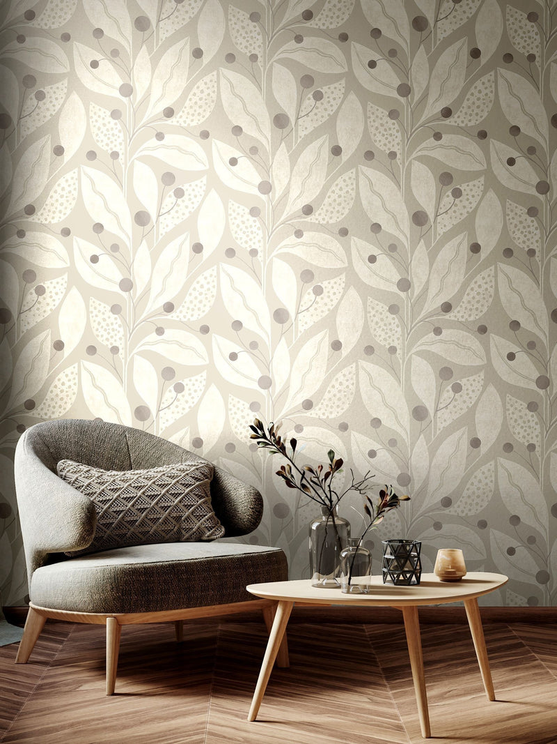 Ohpopsi Dove Berry Dot wallpaper 10m roll, UK version