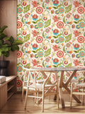 Ohpopsi wallpaper Coral and Linen Ichika Trail 10m - British product
