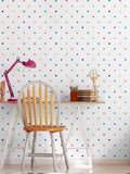 Ohpopsi Ink and Cornflower Doodle Spot 10M Wallpaper