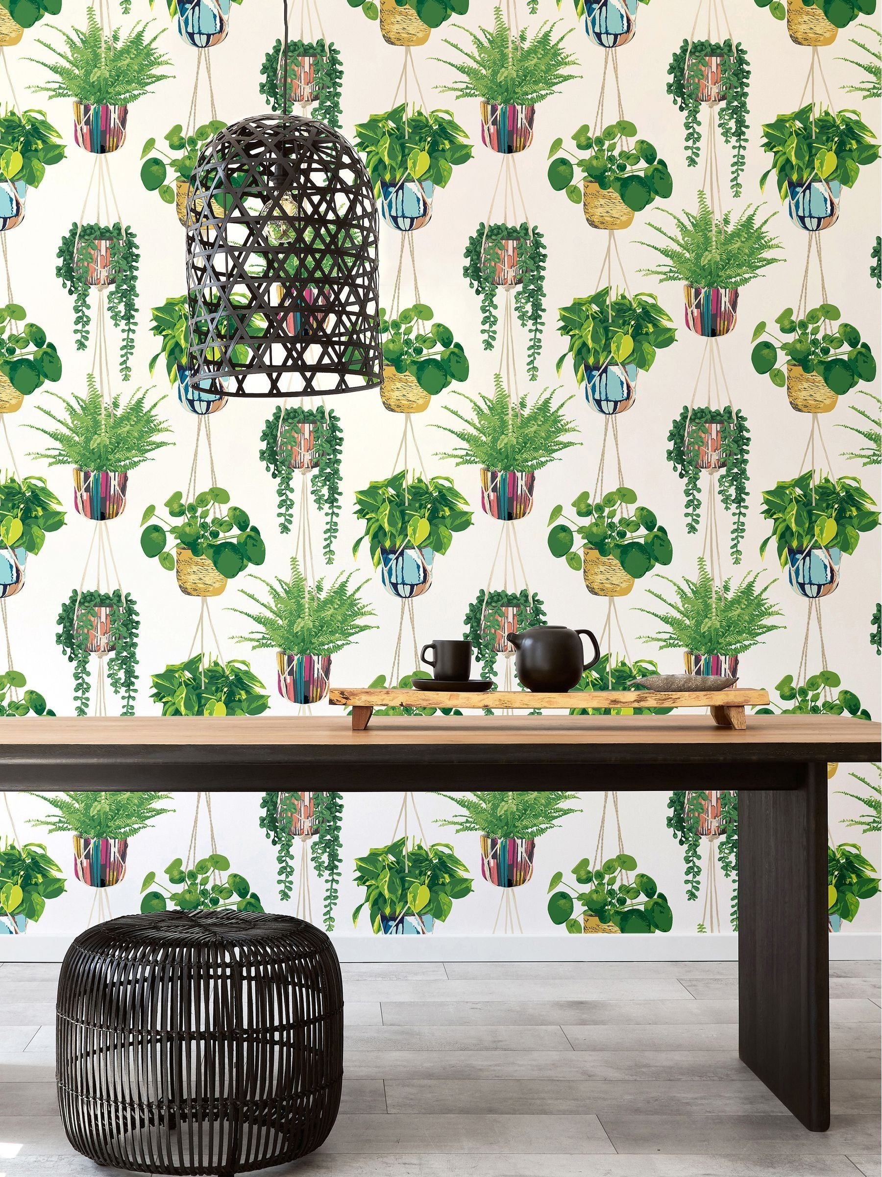 Ohpopsi Parakeet Houseplant wallpaper 10m, imported from the UK
