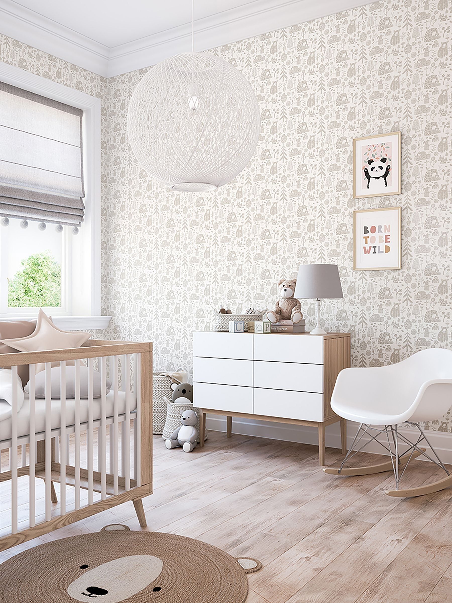 Ohpopsi Dove Honeywood Bears wallpaper 10m roll, imported from the UK