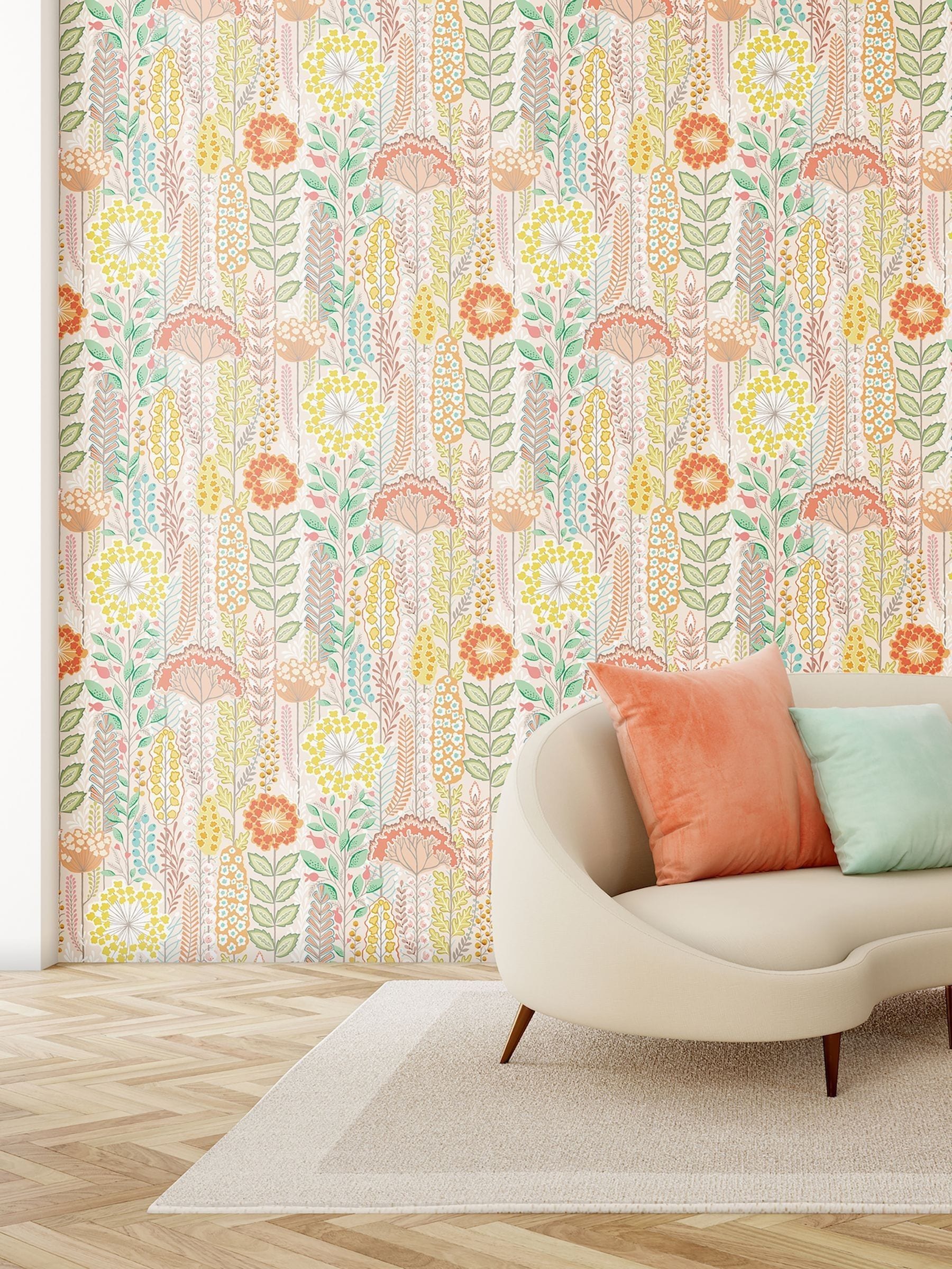 Ohpopsi Ballet Slipper Seedheads wallpaper 10m (British brand)