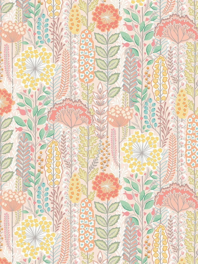 Ohpopsi Ballet Slipper Seedheads wallpaper 10m (British brand)