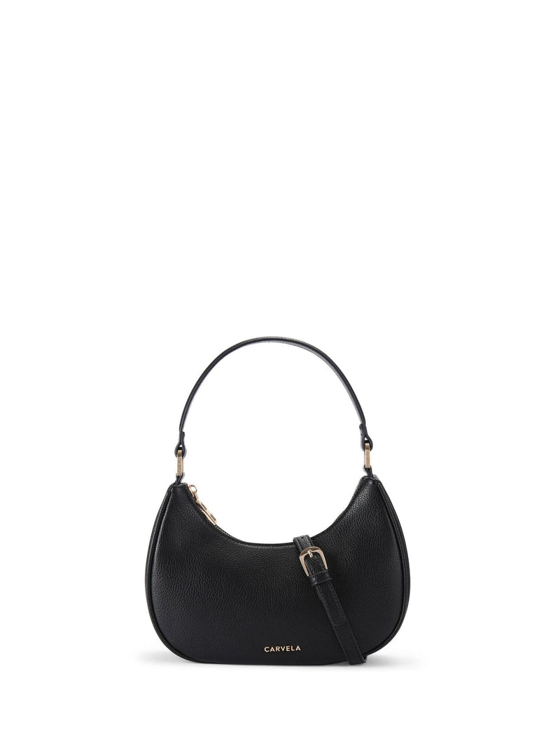 Carvela black leather scoop shoulder bag (British brand)