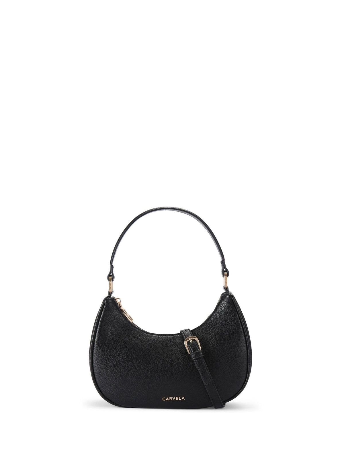 Carvela black leather scoop shoulder bag (British brand)