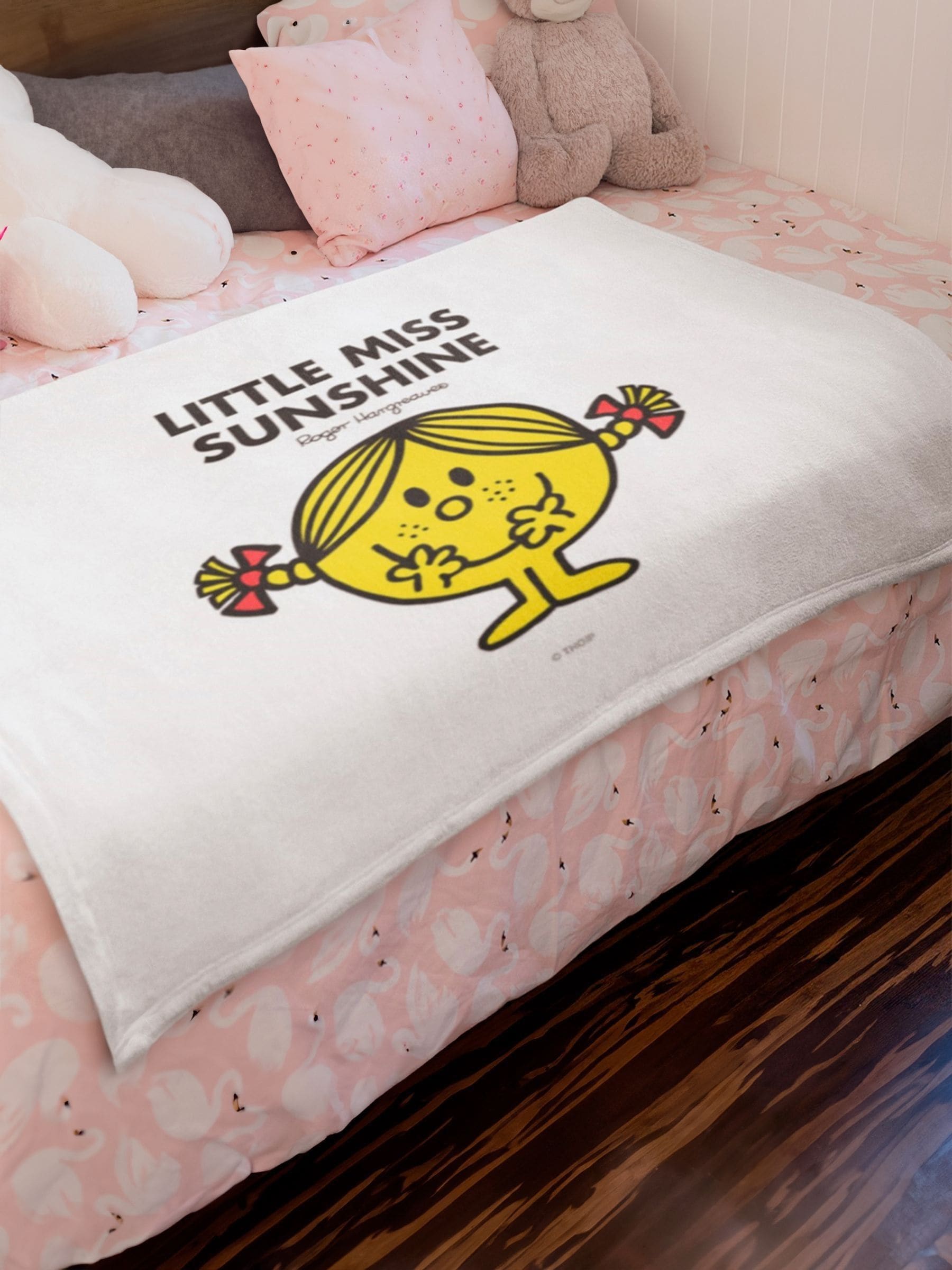 Star Editions Little Miss Sunshine white blanket, UK version