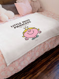 Star Editions Little Miss Princess white blanket - British product