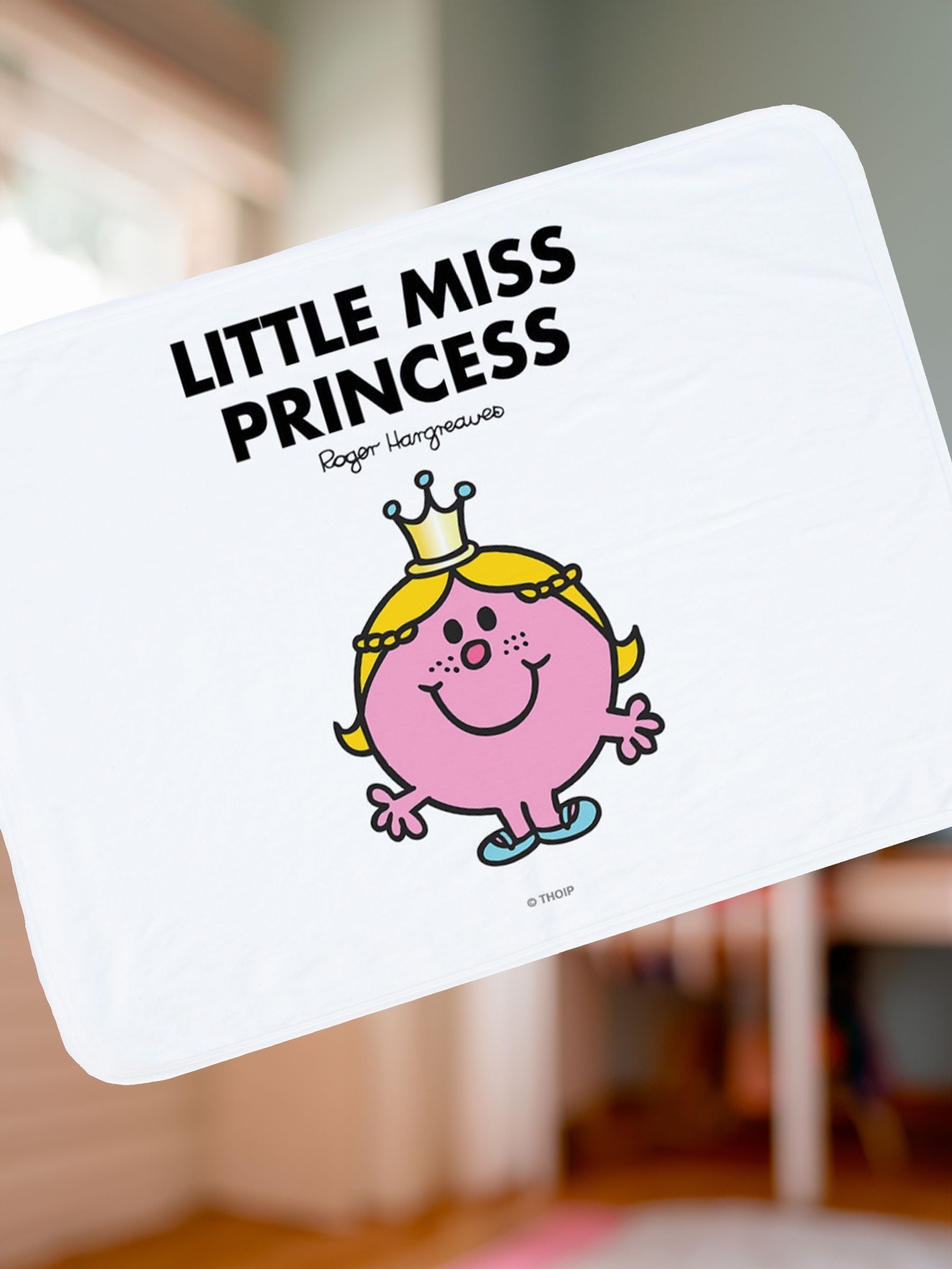 Star Editions Little Miss Princess white blanket - British product