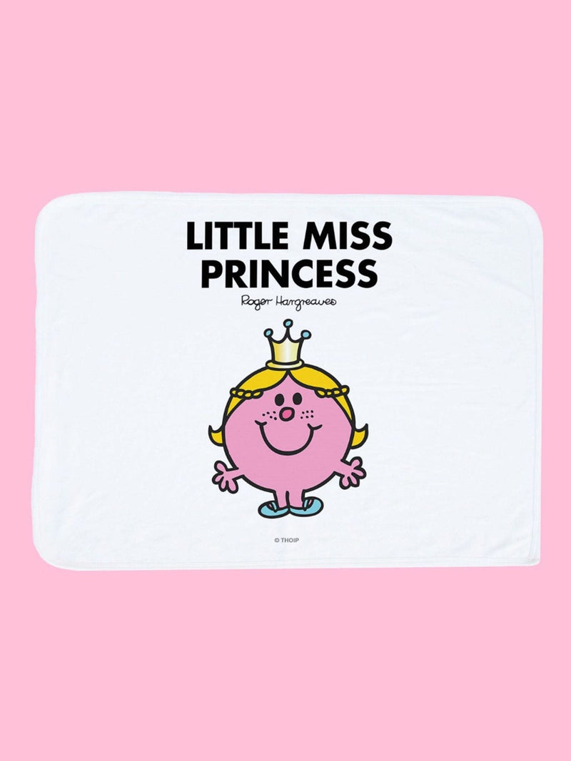 Star Editions Little Miss Princess white blanket - British product