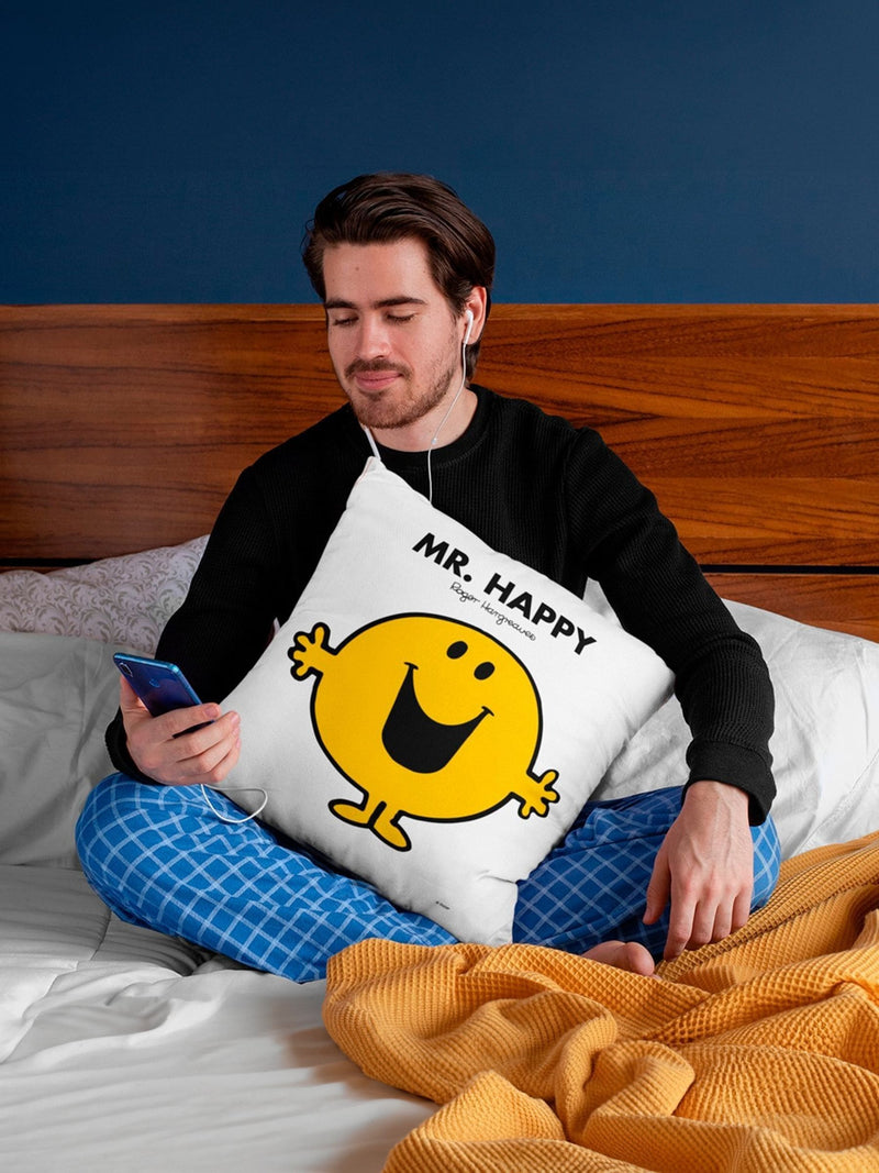 Star Editions Mr Happy cushion 40cm, UK version