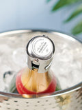 Oakdene personalised wedding champagne stopper stainless steel (British brand)