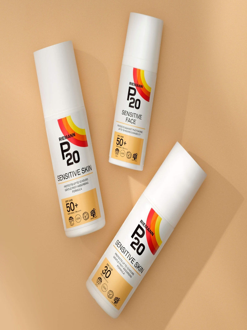 P20 sensitive skin suncream SPF50+ 100ml - British product