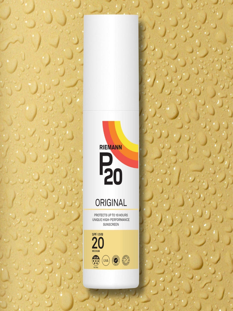 P20 Original SPF 20 oil spray suncream 100ml - British product