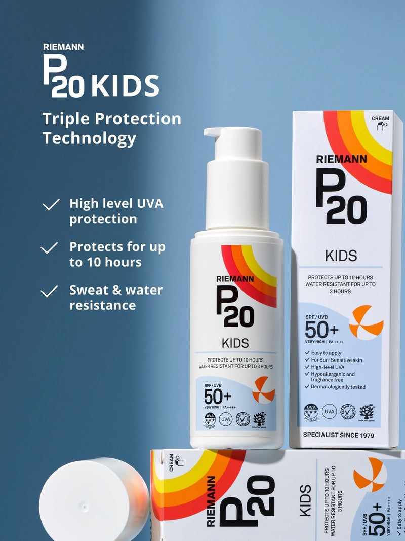 P20 Kids SPF 50+ Suncream 200ml, imported from the UK