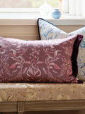 Voyage Maison printed ruched fringe cushion 60x40cm - British product