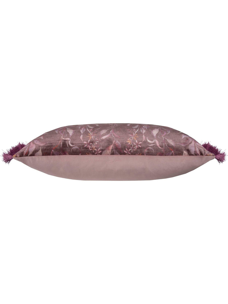 Voyage Maison printed ruched fringe cushion 60x40cm - British product