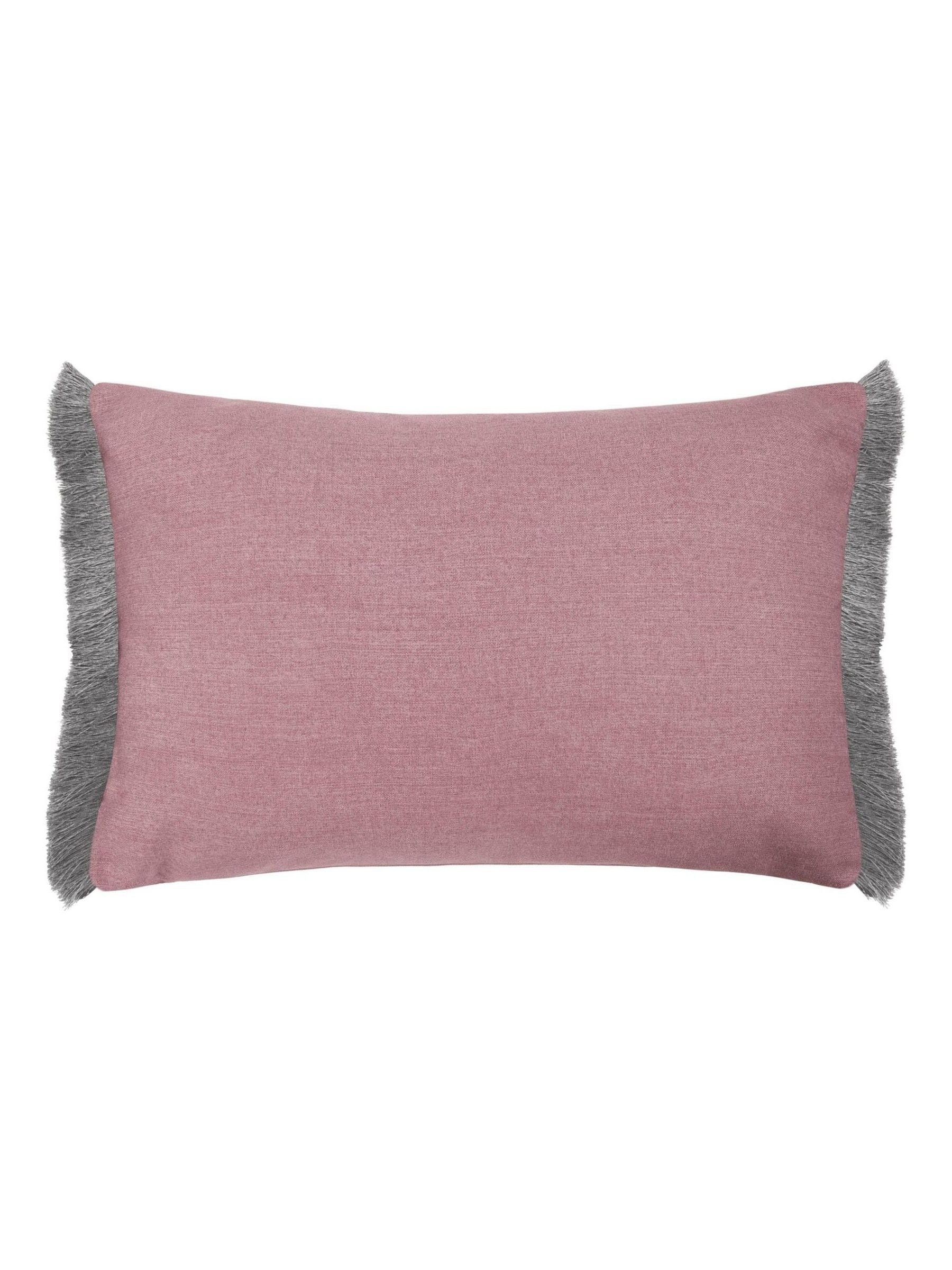 Voyage Maison printed fringe cushion Sage Kari 40x60cm (British brand)