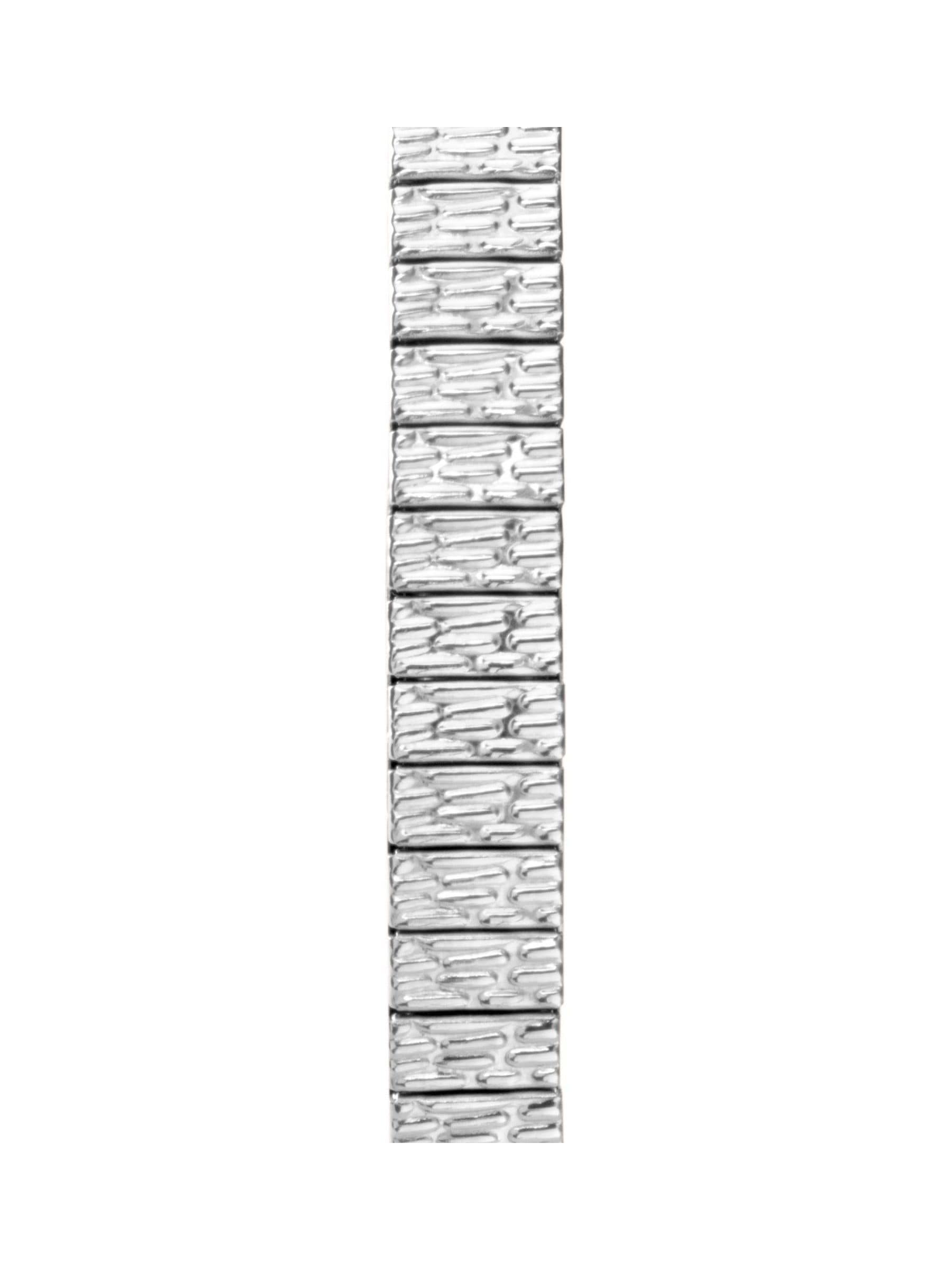 Women's Analogue Watch with Stainless Steel Expanding Bracelet and White Dial, 23mm Case