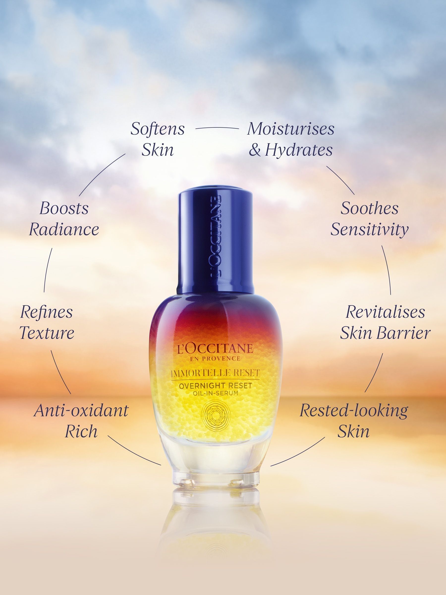 L'Occitane Immortelle Reset Face Serum 30ml, UK version