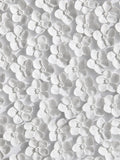 White 3D flowers framed wall art 60cm x 60cm (British brand)