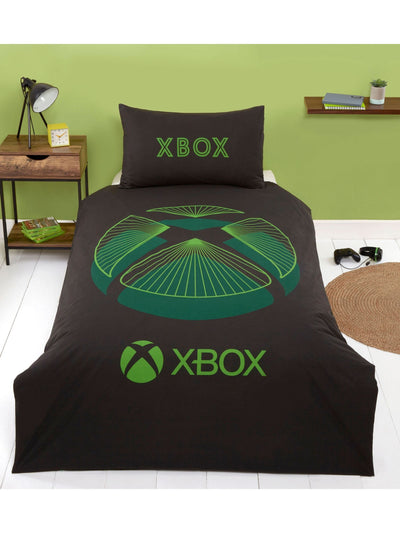 Xbox Svart vendbart enkelt dynetrekk og putevar