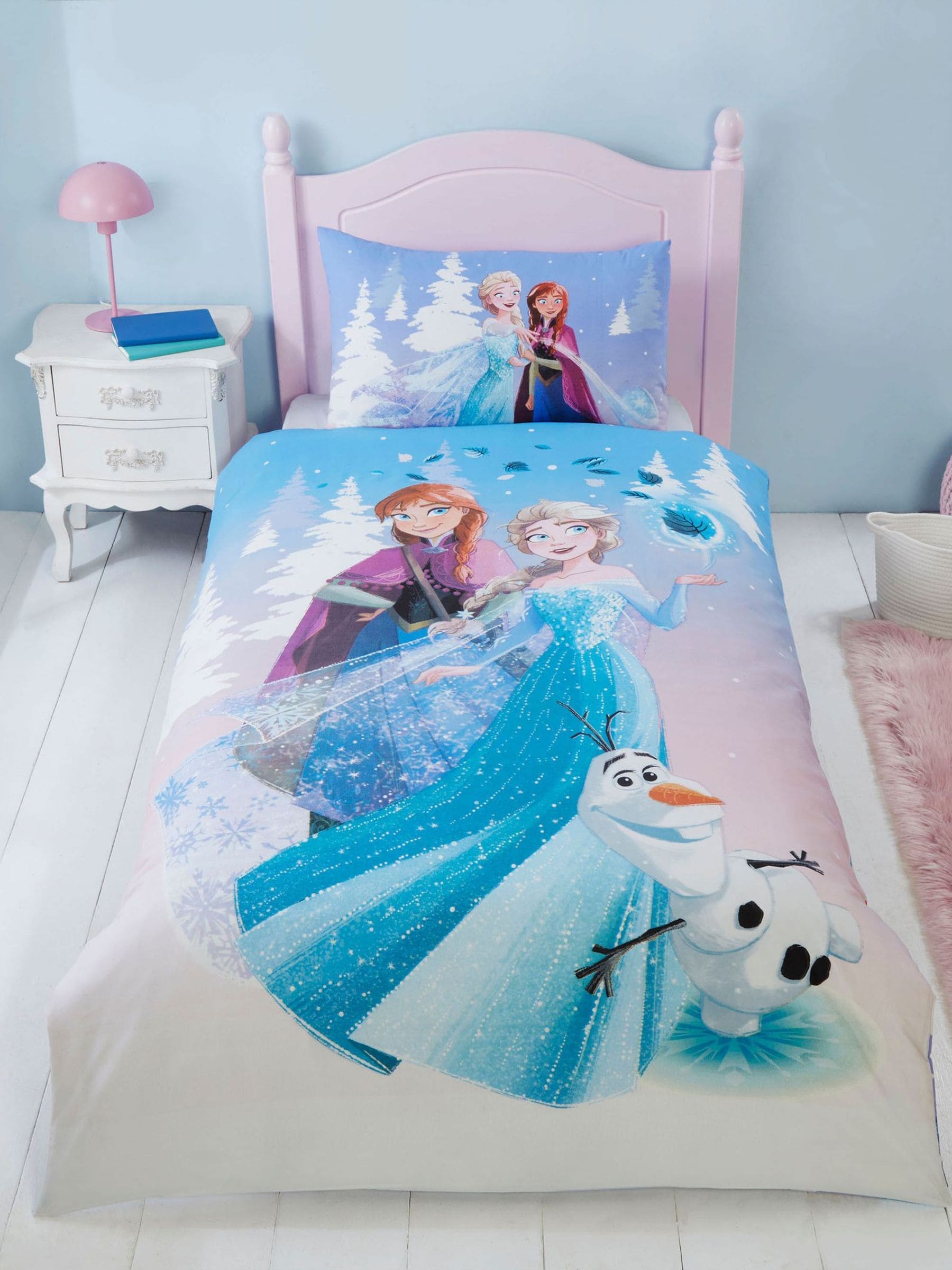 Frozen Multi Reversible Single Duvet Cover and Pillowcase Set