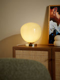 MADE.COM Adrianne teal blue table lamp (British brand)
