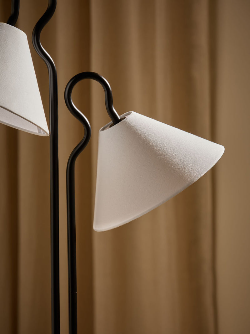 MADE.COM black Madelyn floor lamp - British product