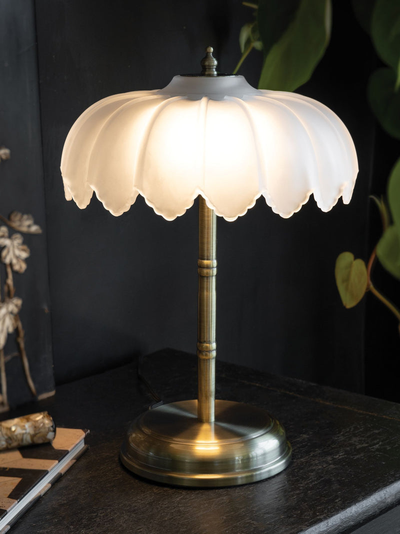 Rockett St George Black/White Palm Desert Island Table Lamp 36.5cm