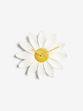 White Daisy Wall Clock 29.5cm (British brand)