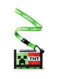 Vanilla Underground Green Boys Minecraft strap wallet, imported from the UK