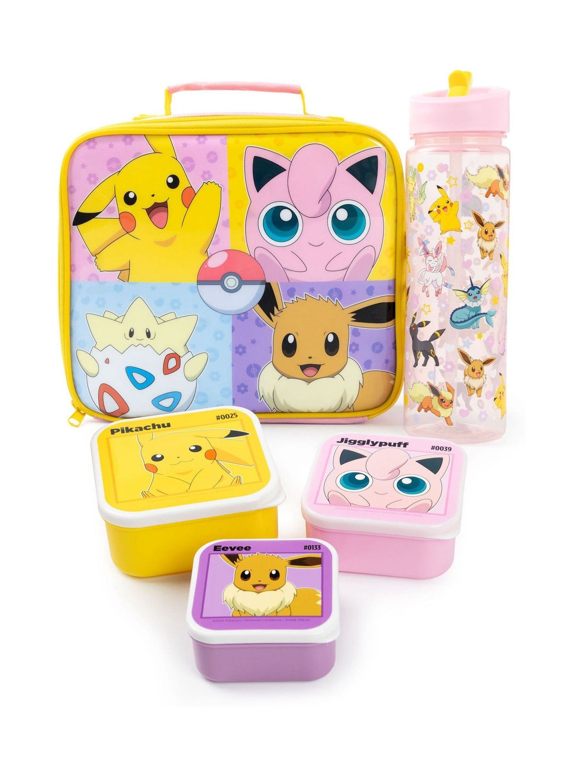 Vanilla Underground Pokemon lunch set with bottle and snack pots (British brand)