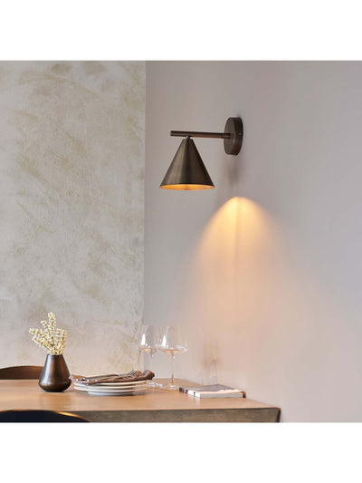 Next Gallery Home Bronze Lance 1 Light Wall Light- Buy online at McGrocer