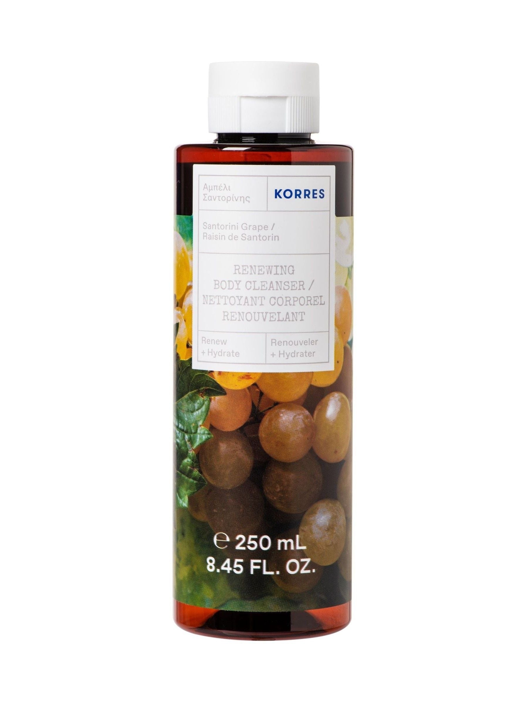 Korres Santorini Grape Body Cleanser 250ml, UK version