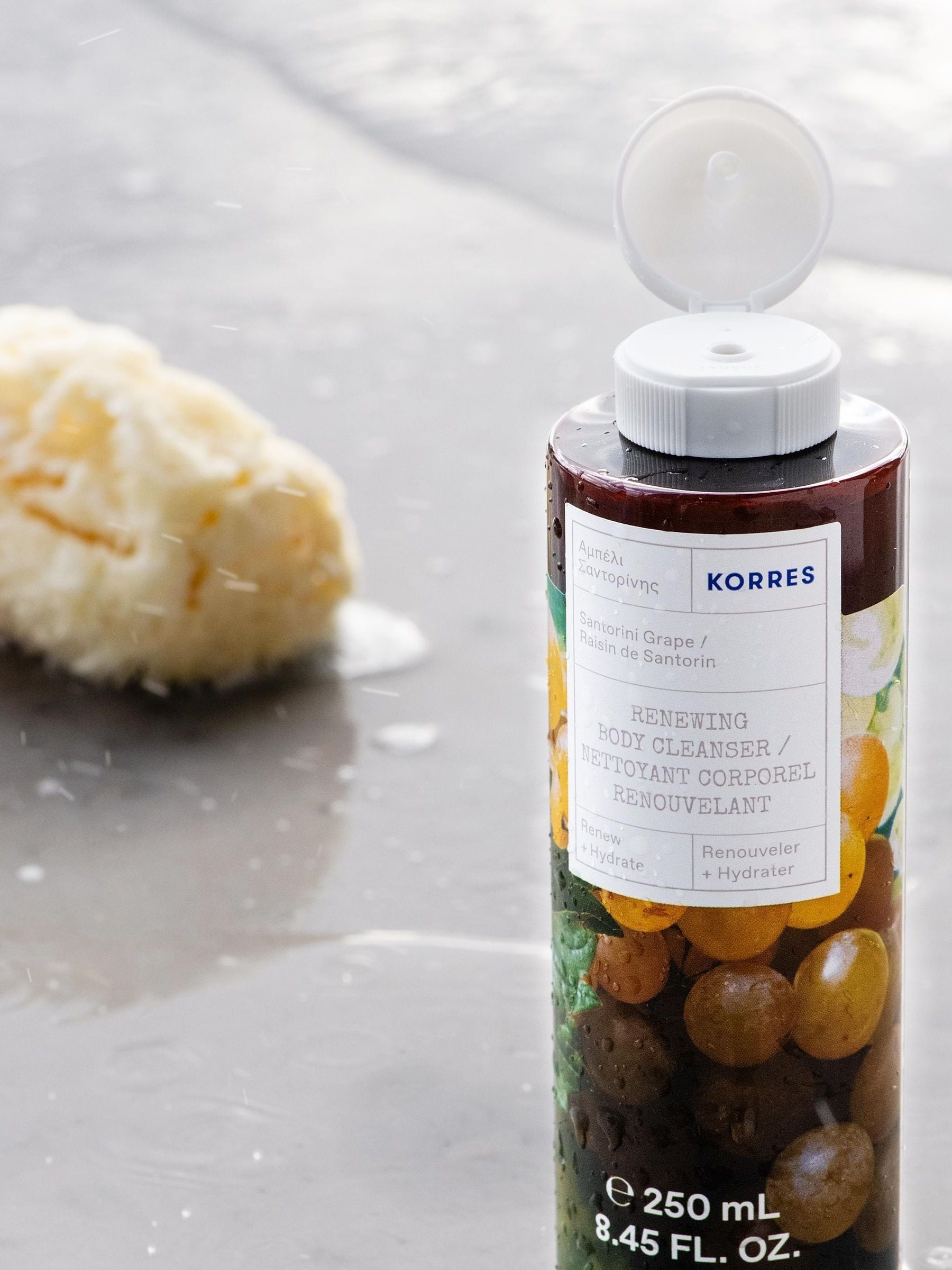 Korres Santorini Grape Body Cleanser 250ml, UK version