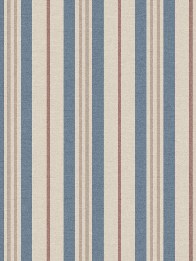 Joules Grove Stripe pink and green A4 wallpaper sample - British product