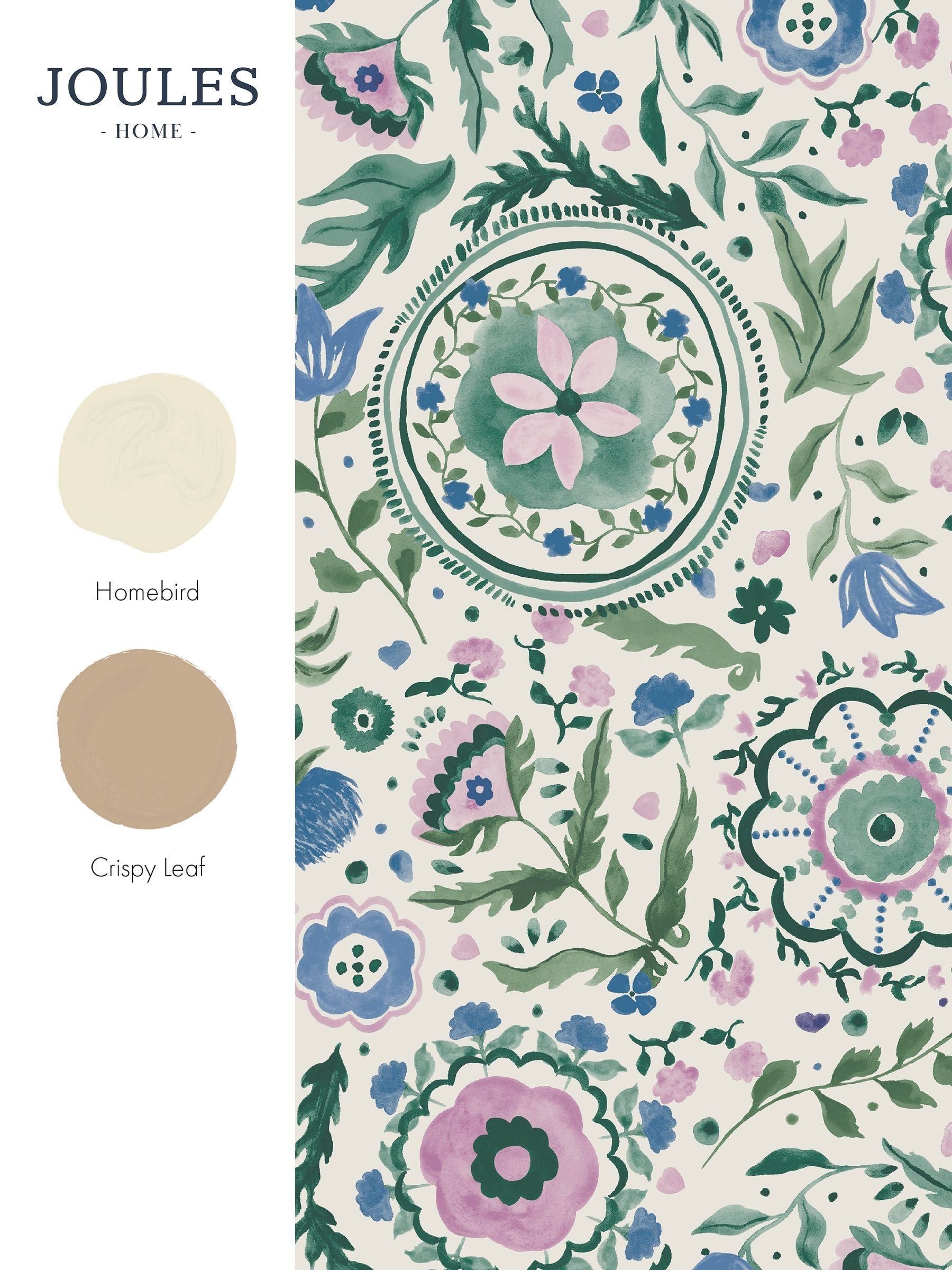 Joules Festival Flowers wallpaper sample paste the wall - British product