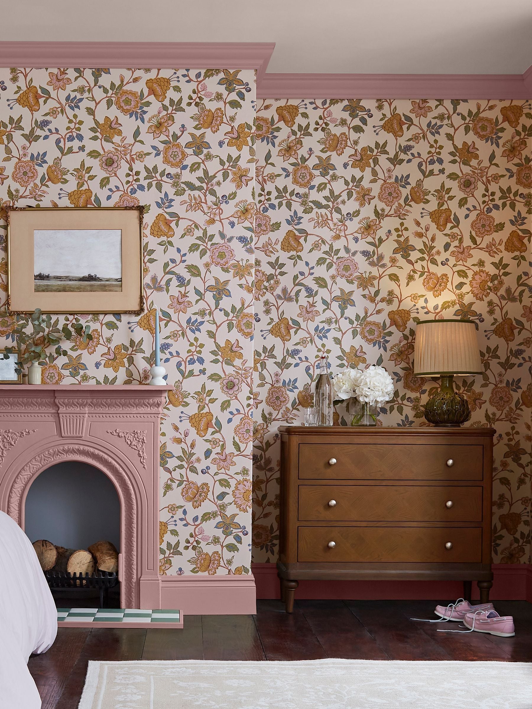 Joules floral wallpaper sample A4 - British product