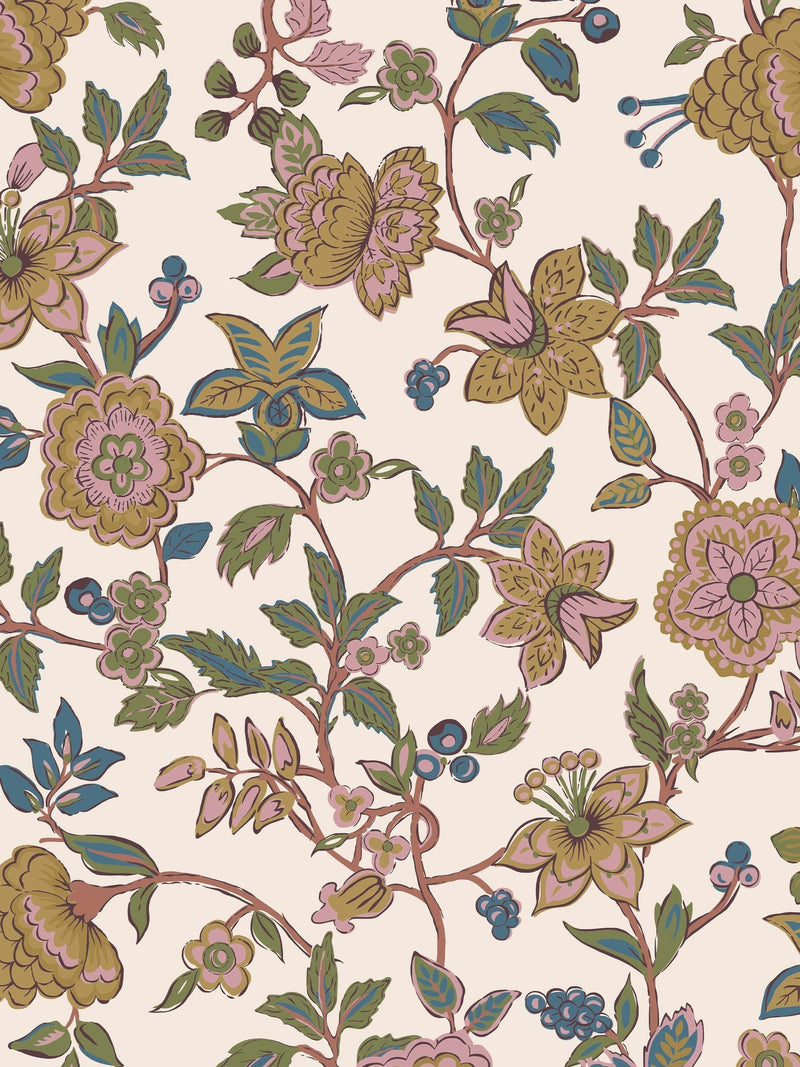 Joules floral wallpaper sample A4 - British product