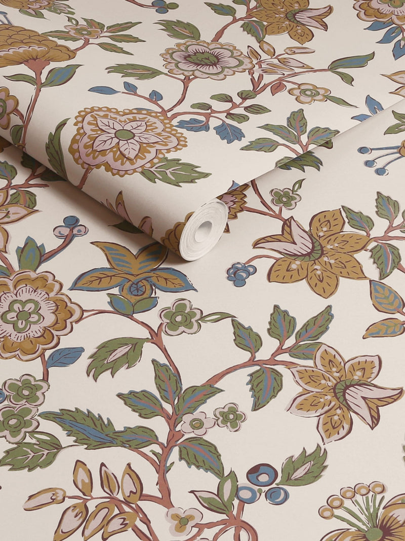 Joules floral wallpaper sample A4 - British product