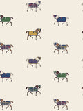 Joules horse print wallpaper sample A4, UK version