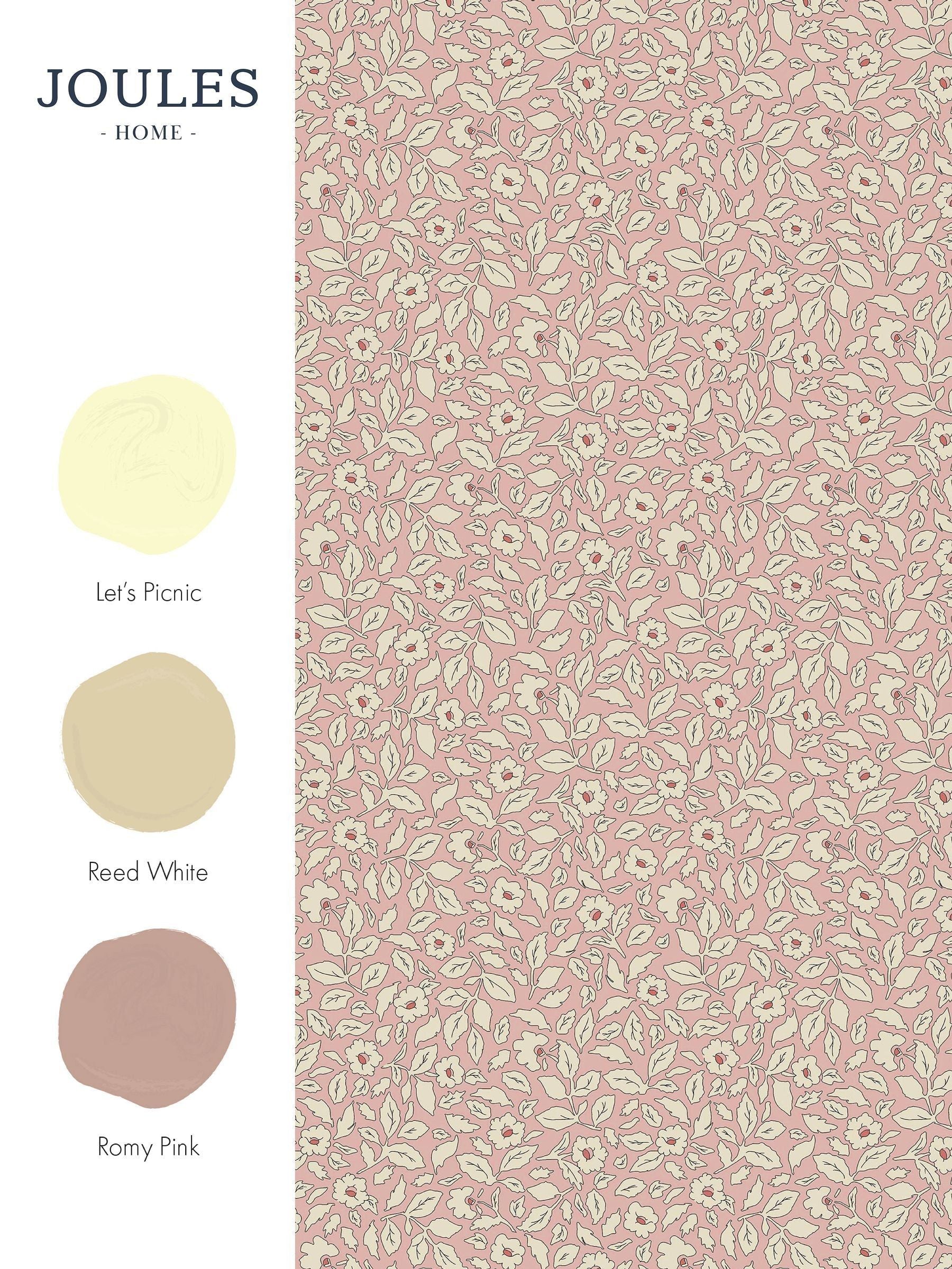 Joules ditsy floral wallpaper sample A4 (British brand)