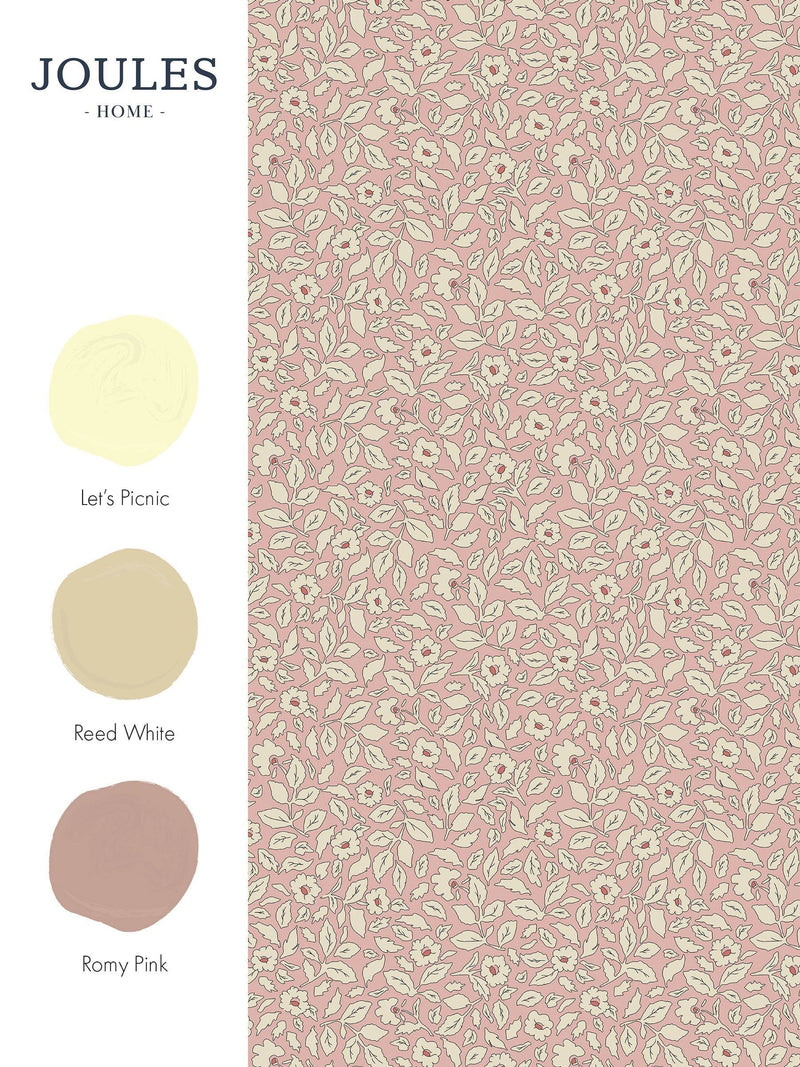 Joules ditsy floral wallpaper sample A4 (British brand)