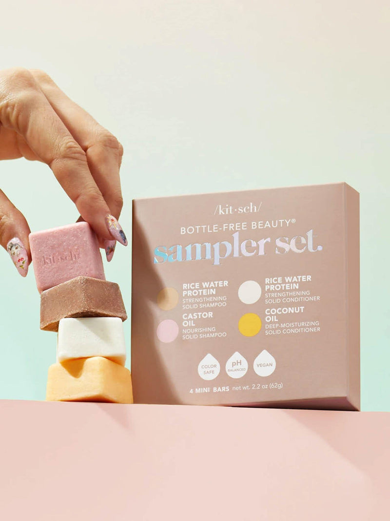 Kitsch solid shampoo and conditioner bars mini trial set (British brand)